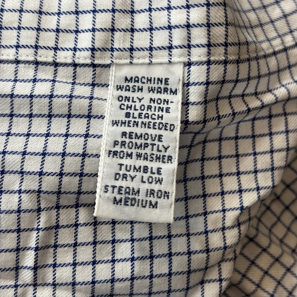 Polo Ralph Lauren Philip Button Up Shirt Men's 16.5 34/35 Blue White Check - Picture 11 of 13